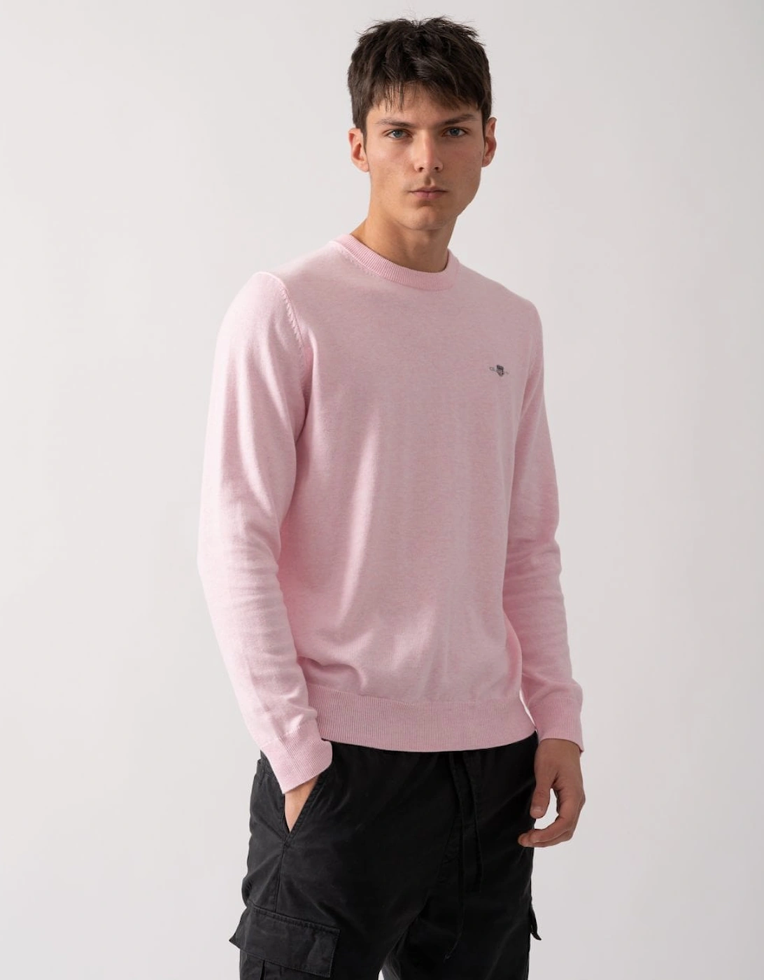 Mens Classic Cotton Crew Neck Jumper, 5 of 4