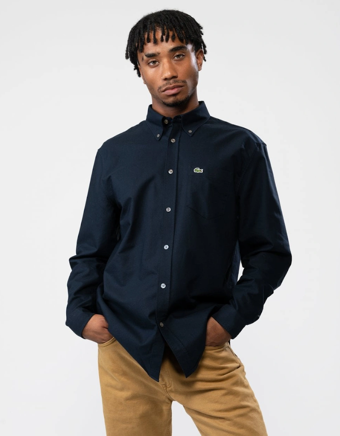 Mens Casual Long Sleeve Woven Shirt, 5 of 4