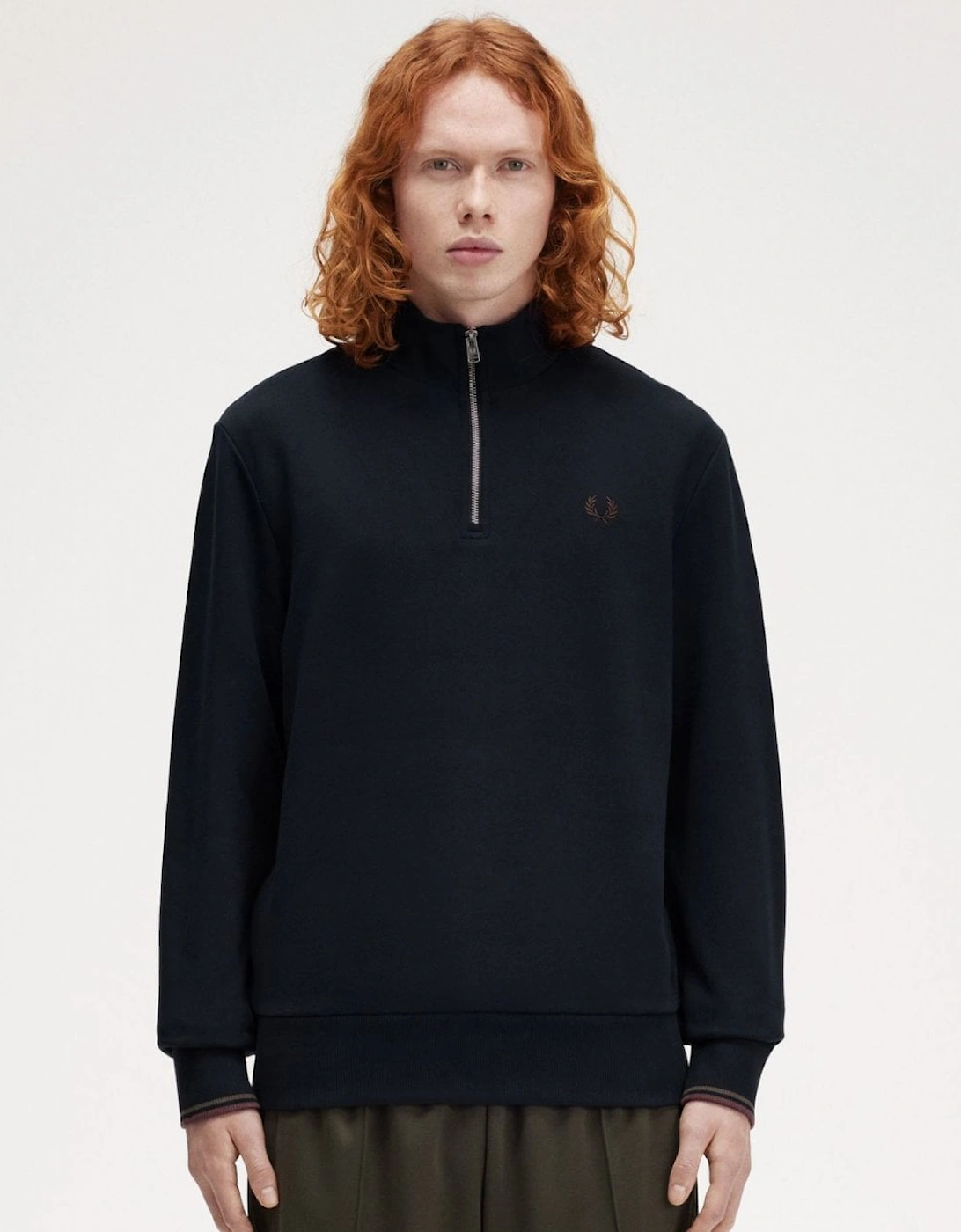 Mens Half Zip Sweatshirt, 6 of 5