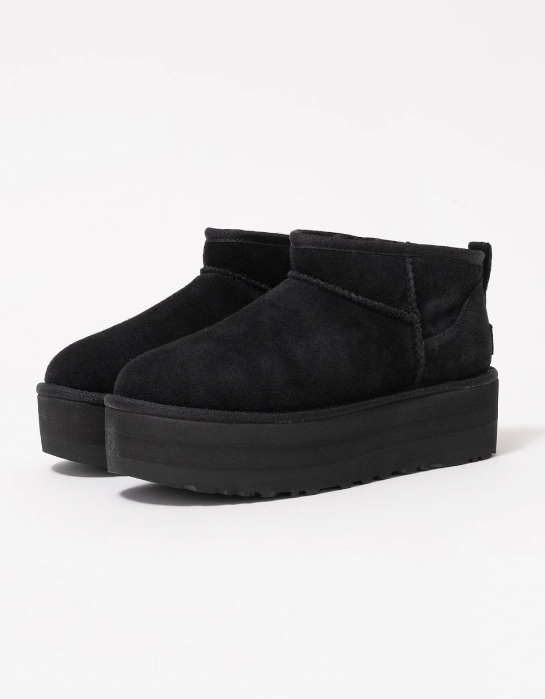 Women's UGG Classic Ultra Mini Womens Platform Boot - Black - Size: 5