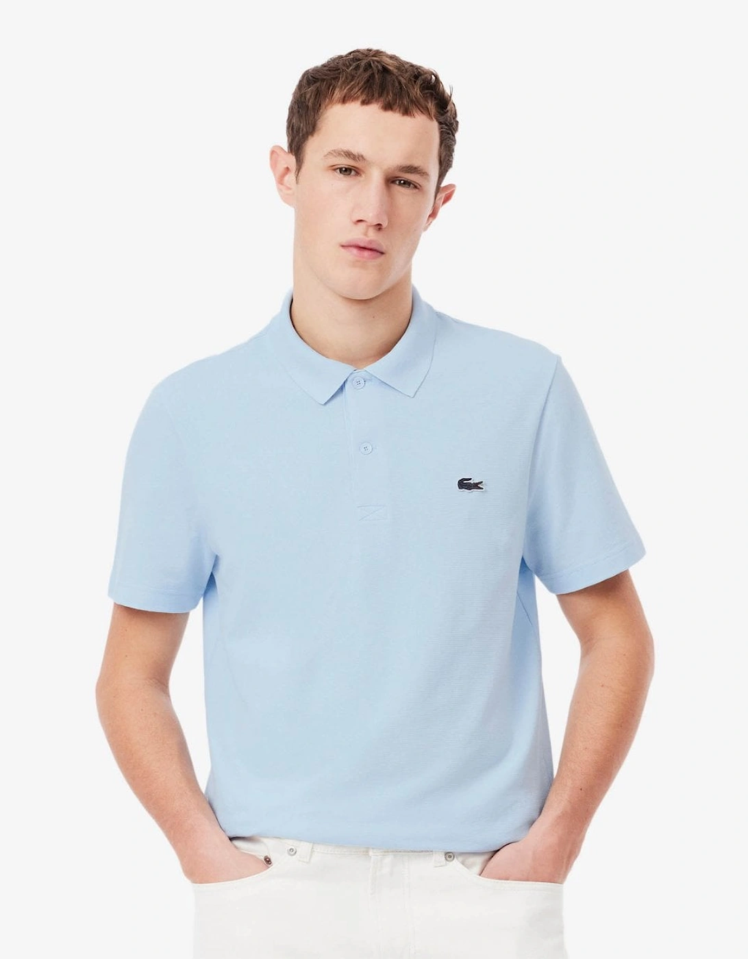 Lacoste Men's Blue Short Sleeved Polo Shirt - Rill T01  42 Xl