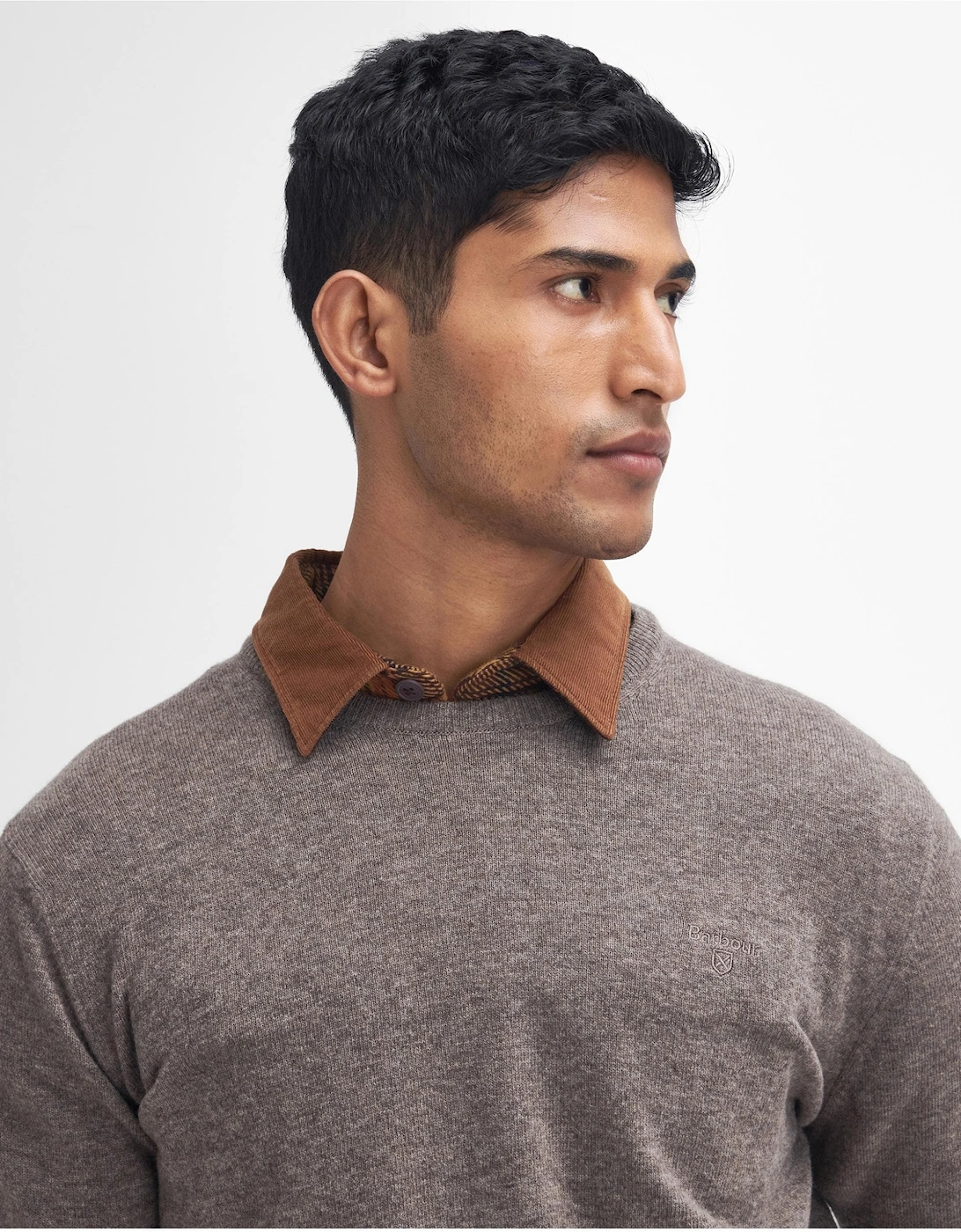 Essential Crew Neck Mens Jumper - Dark Stone, 5 of 4