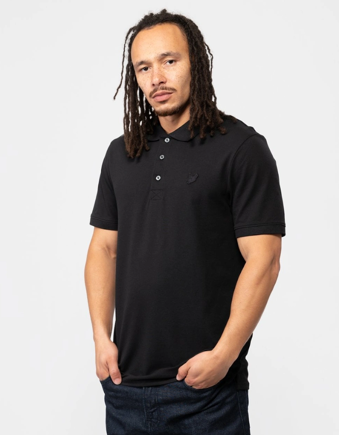Lyle & Scott Tonal Eagle Mens Polo Shirt, 5 of 4