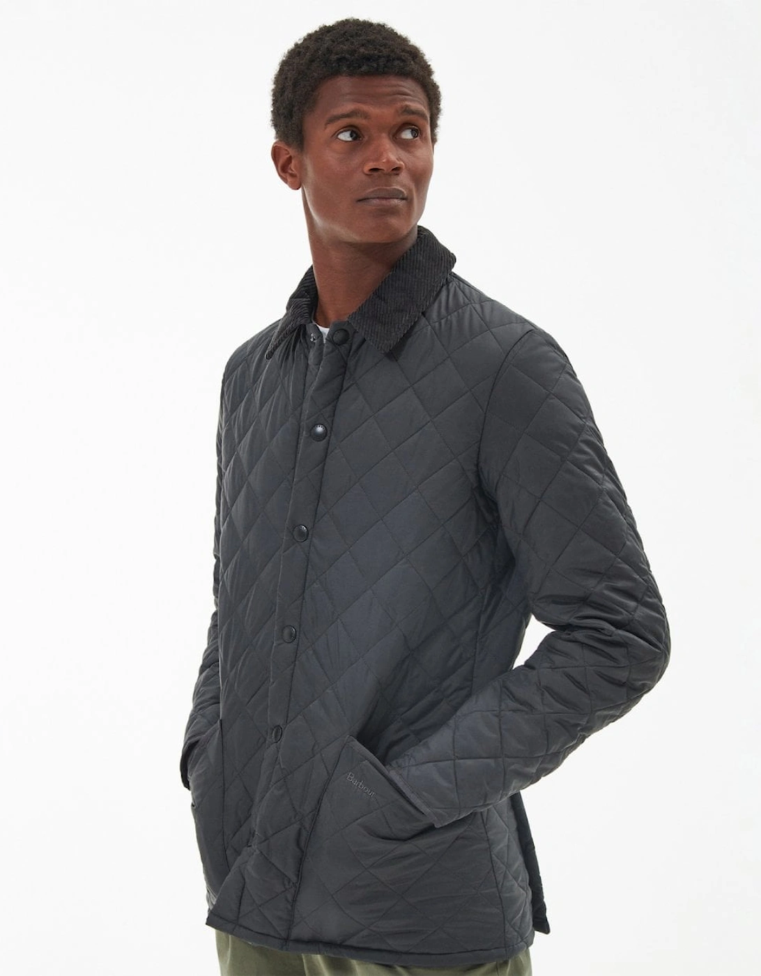 Heritage Liddesdale Quilted Mens Jacket - Charcoal, 8 of 7