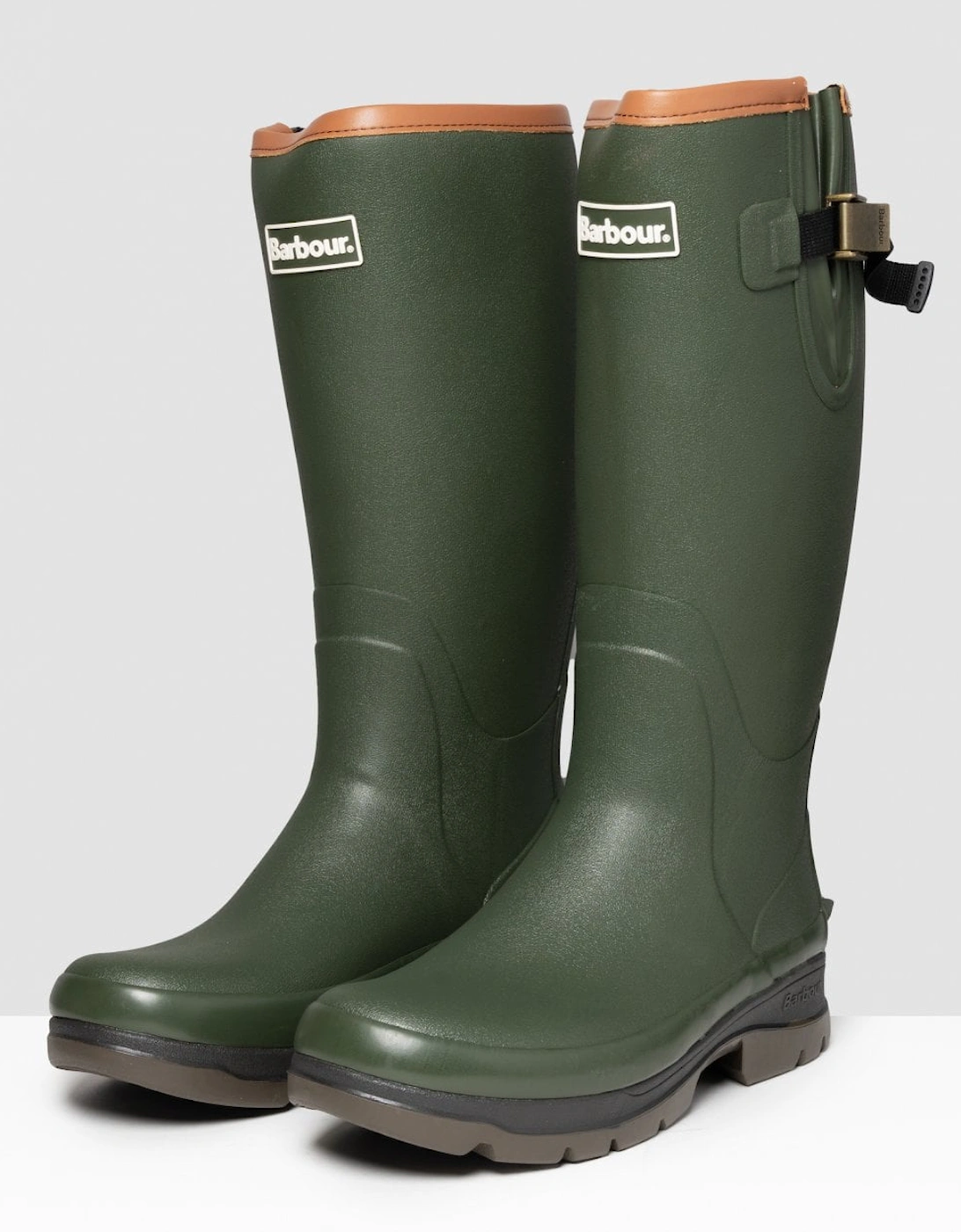 Men's Barbour Tempest Mens Wellingtons - Olive - Green - Size: 12