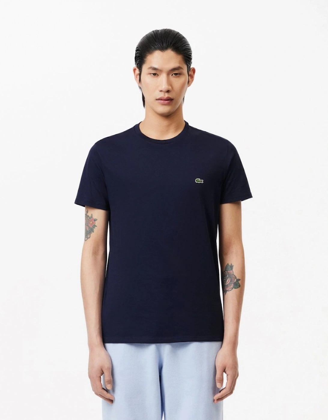 Mens Crew Neck Pima Cotton Jersey T-Shirt, 4 of 3