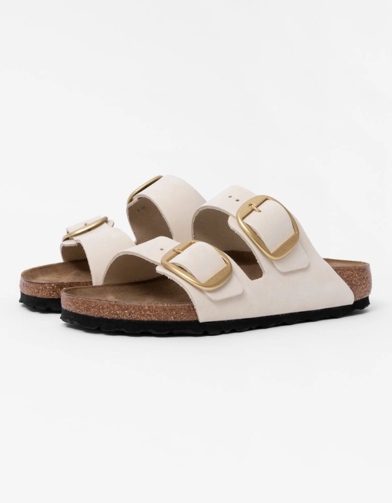 Big Buckle Womens Nubuck Leather Sandals