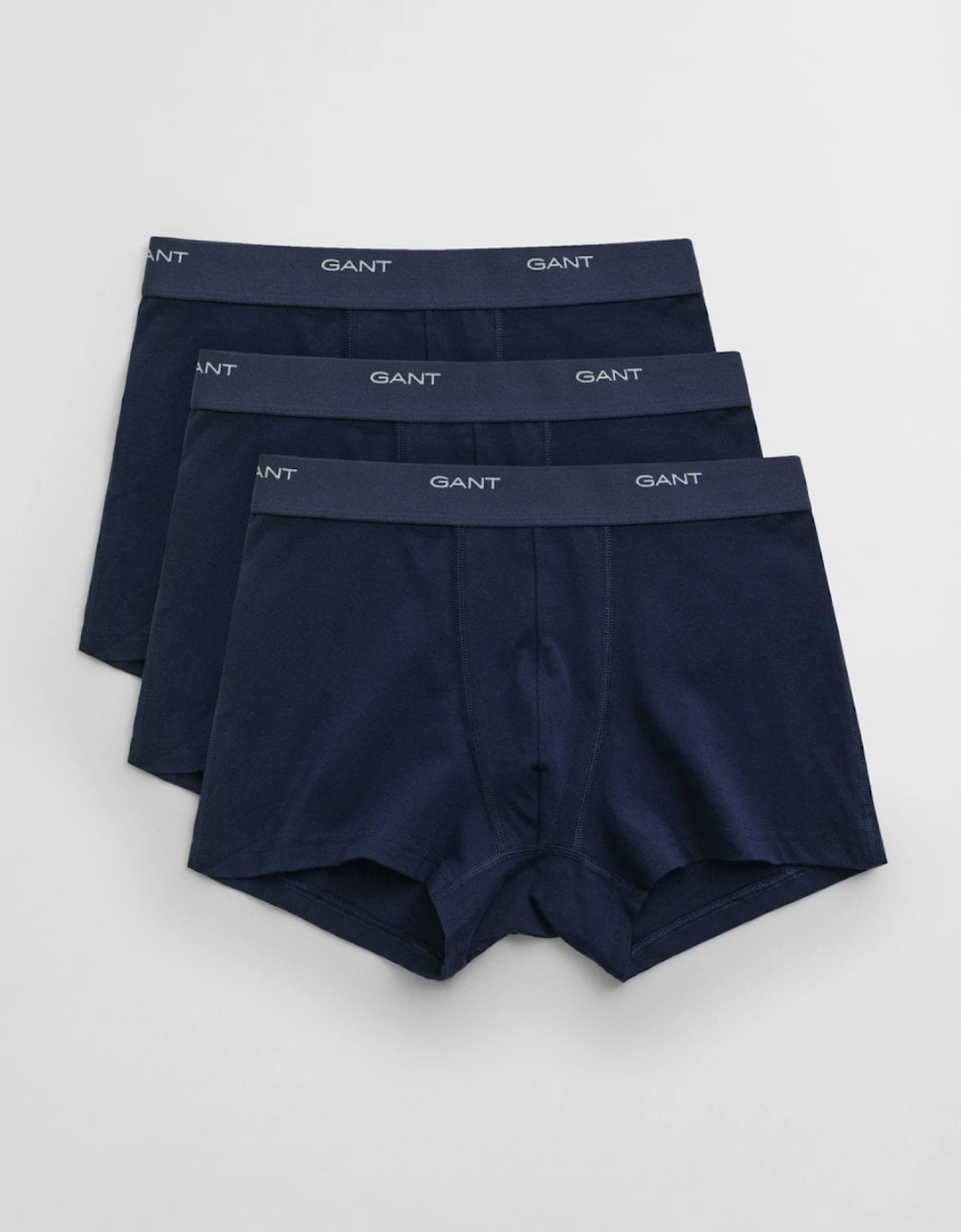 Gant Men's Navy 3-Pack Core Trunks With Logo Waistband - : 35/34/32 L