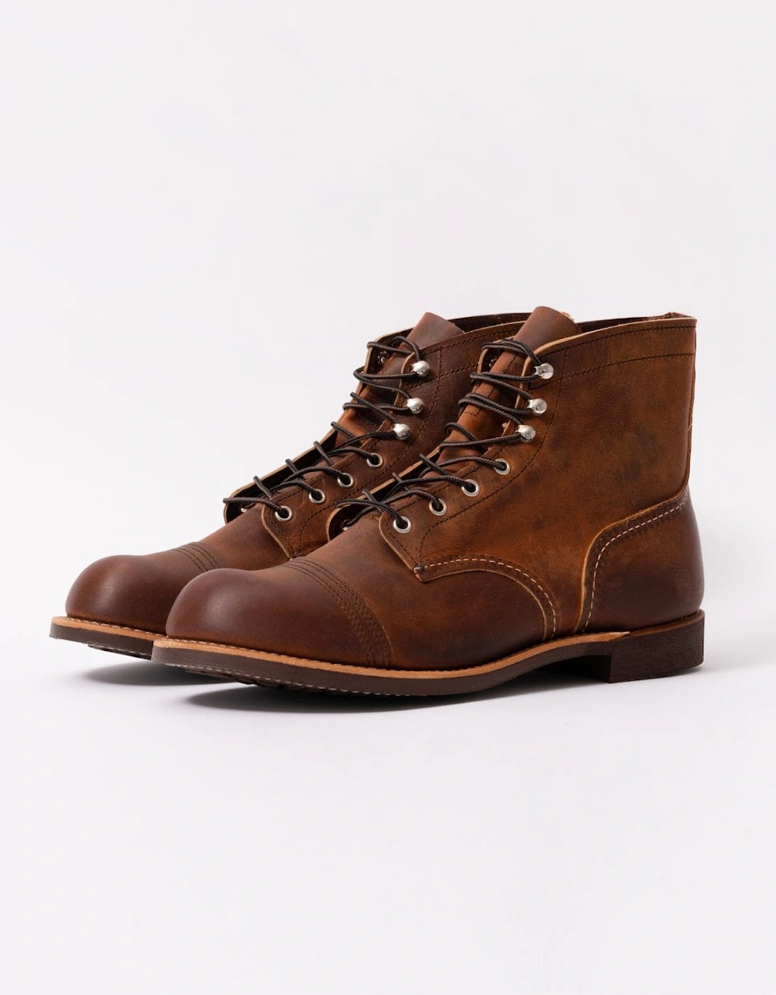 Men's Red Wing Iron Ranger Mens Boot - Copper Rough & Tough - Brown - Size: UK9.5 eu43.5 us10.5