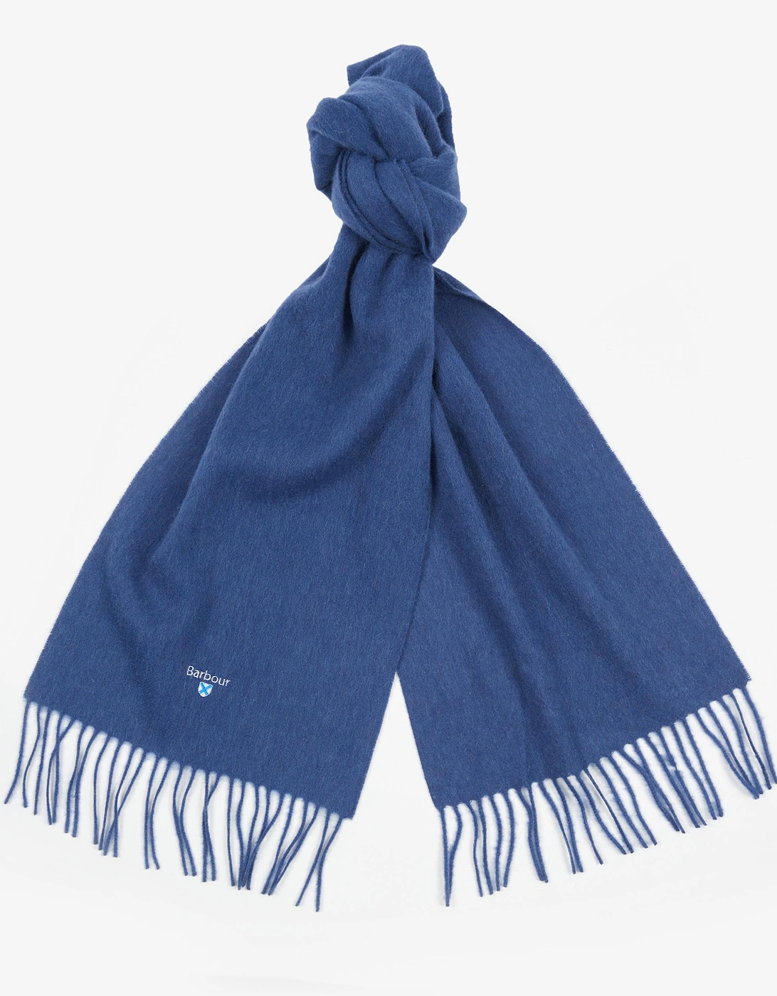 Unisex Plain Lambswool Scarf - True Navy, 7 of 6