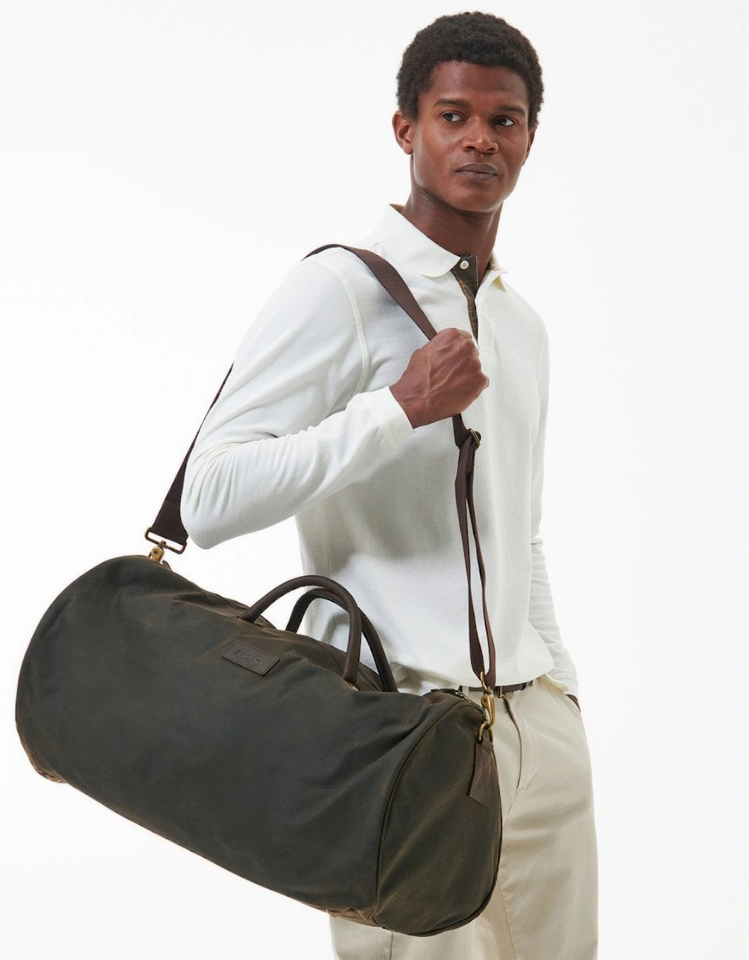 Women's Barbour Wax Unisex Holdall - Olive - Green - Size: ONE size