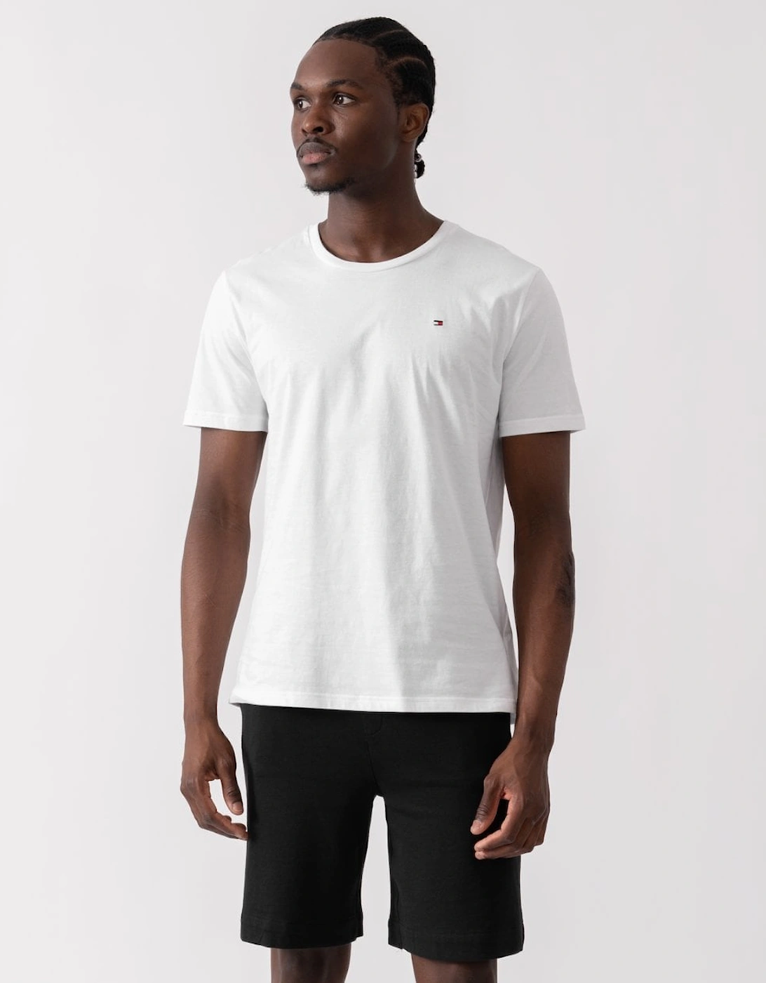 Men's Tommy Hilfiger 3 Pack Mens T-Shirts - White/White/White - Size: 40