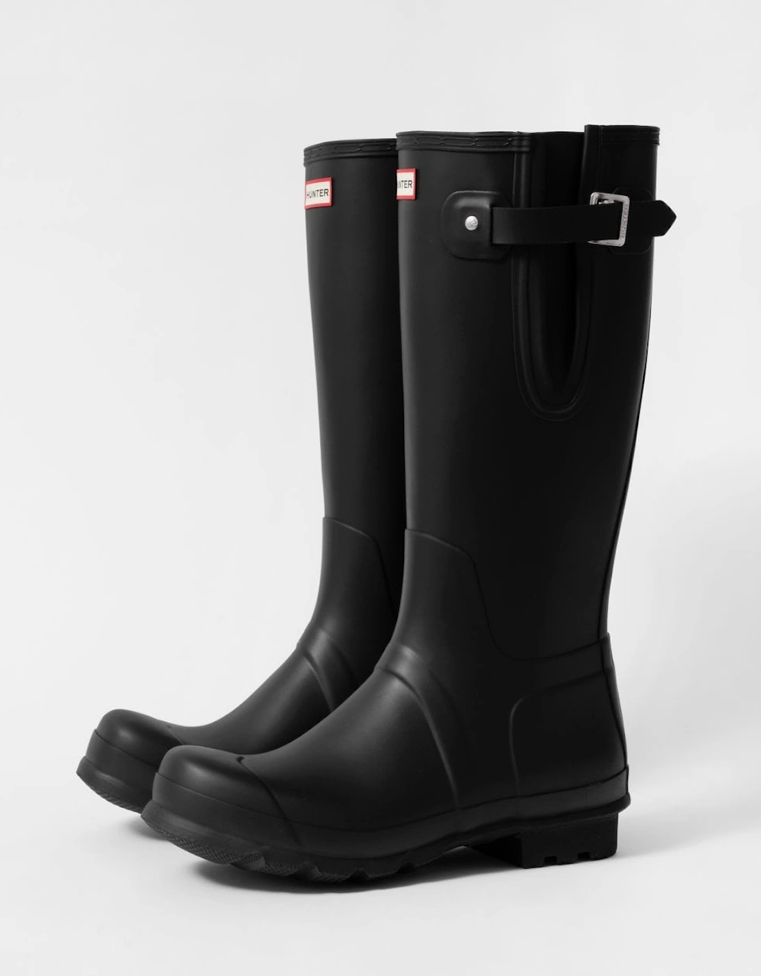 Men's Hunter Original Tall Side Adjustable Mens Wellies - Black - Size: 10