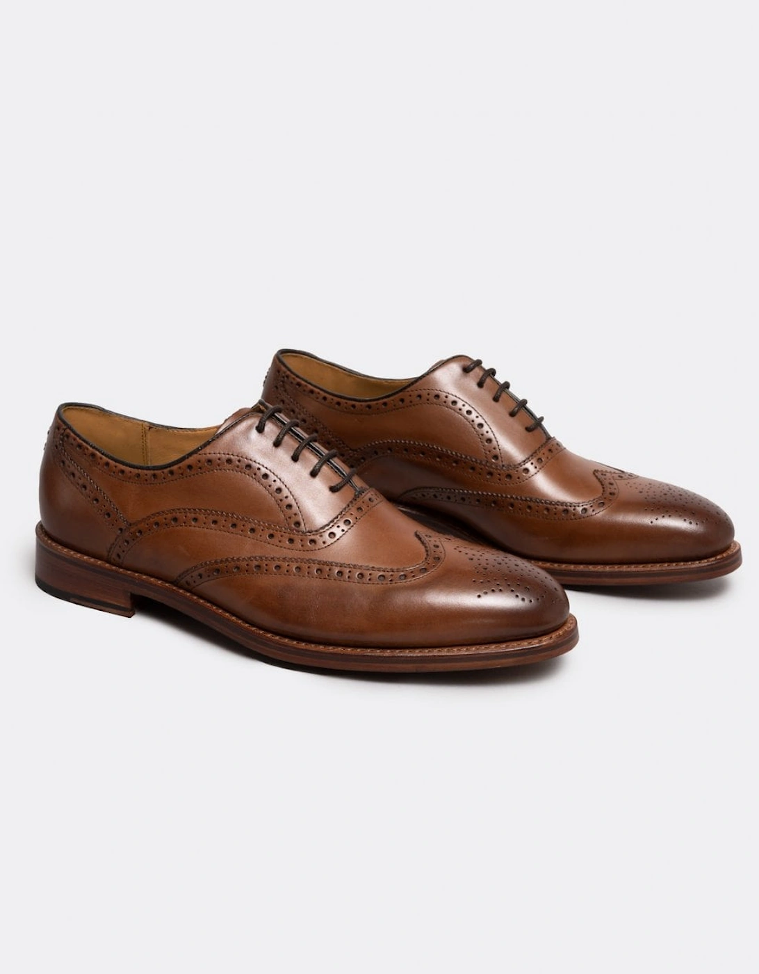 Oliver Sweeney Men's Brown Aldeburgh Leather Brogue