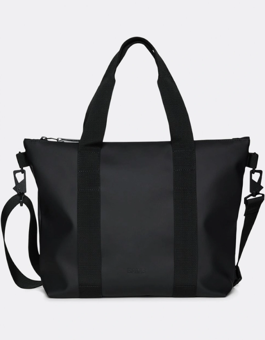 Rains Women's Black Unisex Tote Bag Micro - 01 - Size: One Size