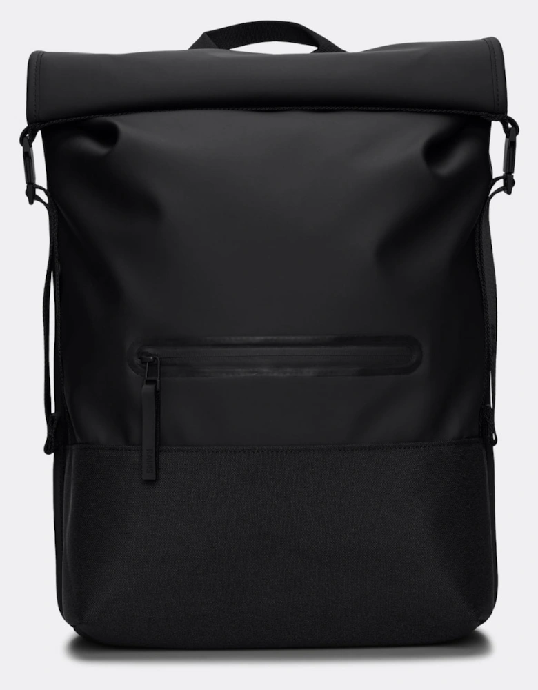 Unisex Trail Rolltop Backpack - 01 Black