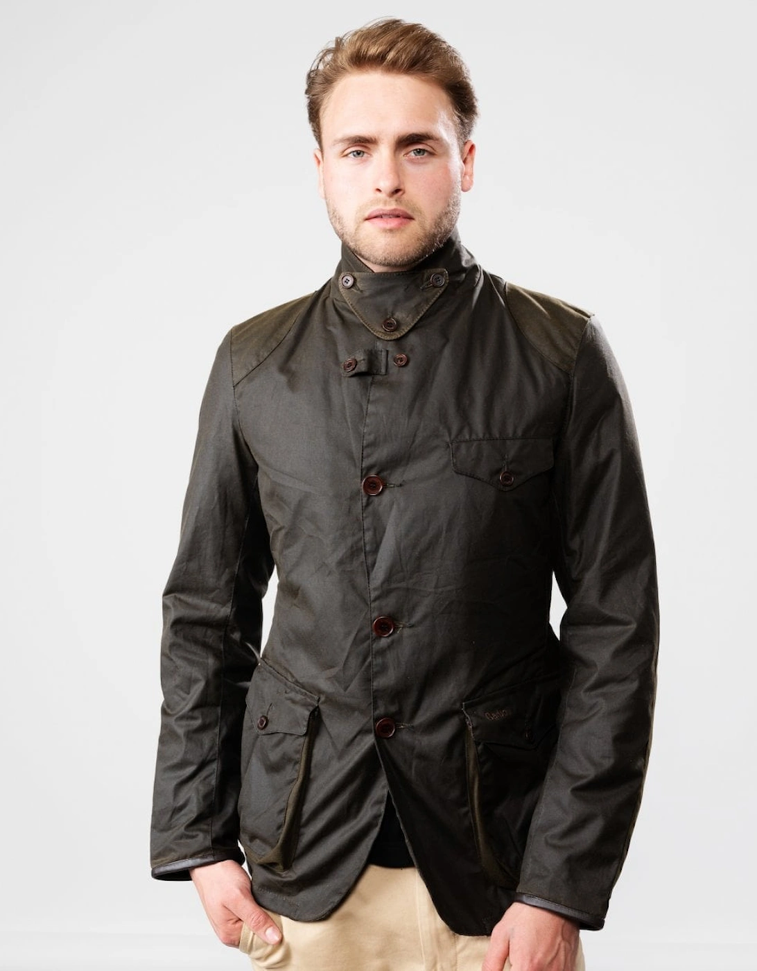 Men's Barbour Beacon Sports Mens Jacket - Olive - Green - Size: 40/Regular