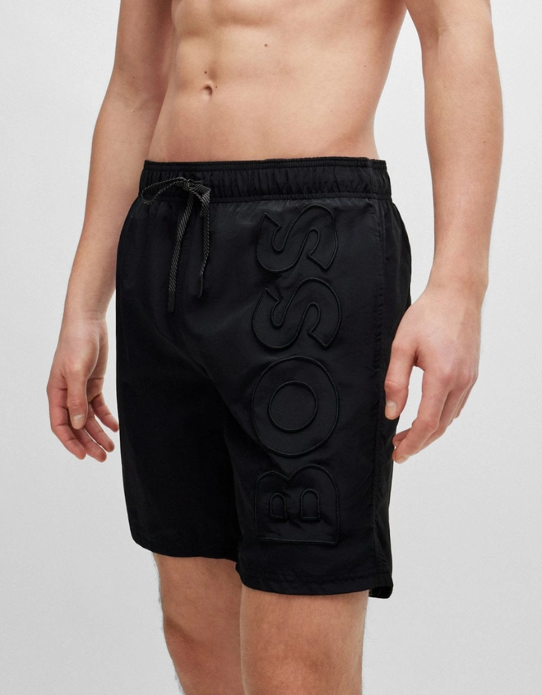 Men's BOSS Orange Whale Mens Swim Shorts NOS - Black 001 - Size: 37/36/32