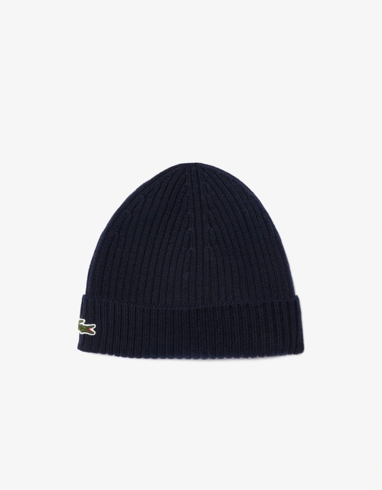 Mens Ribbed Beanie - Navy Blue 166