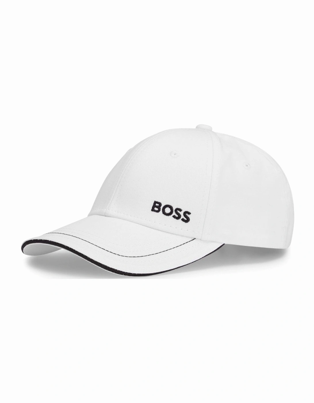 Boss Men's BOSS Green Cap-1 Mens Cotton-Twill Cap With Logo Detail NOS - White 100