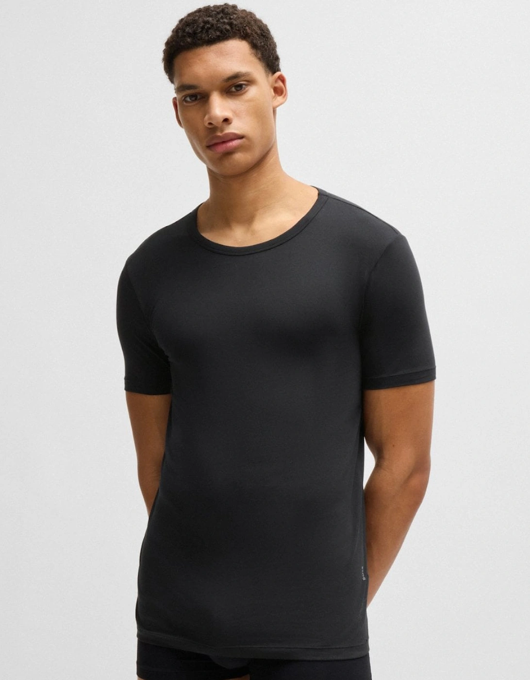 Men's BOSS Orange RN Modern 2-Pack Mens T-Shirts NOS - Black 001 - Size: 40