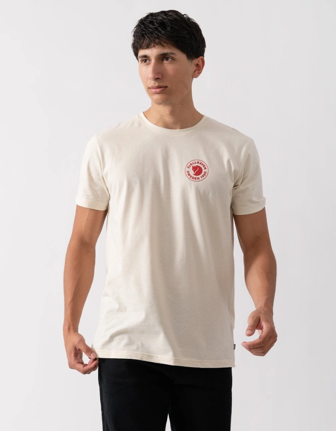 Fjallraven Men's White 1960 Logo T-Shirt - Chalk 113 - Size: 42