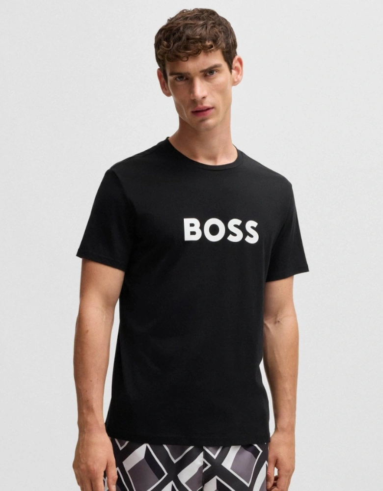 BOSS Orange RN Mens Relaxed Fit T-Shirt With Contrast Logo
