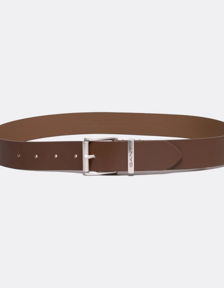 Mens Logo Leather Belt