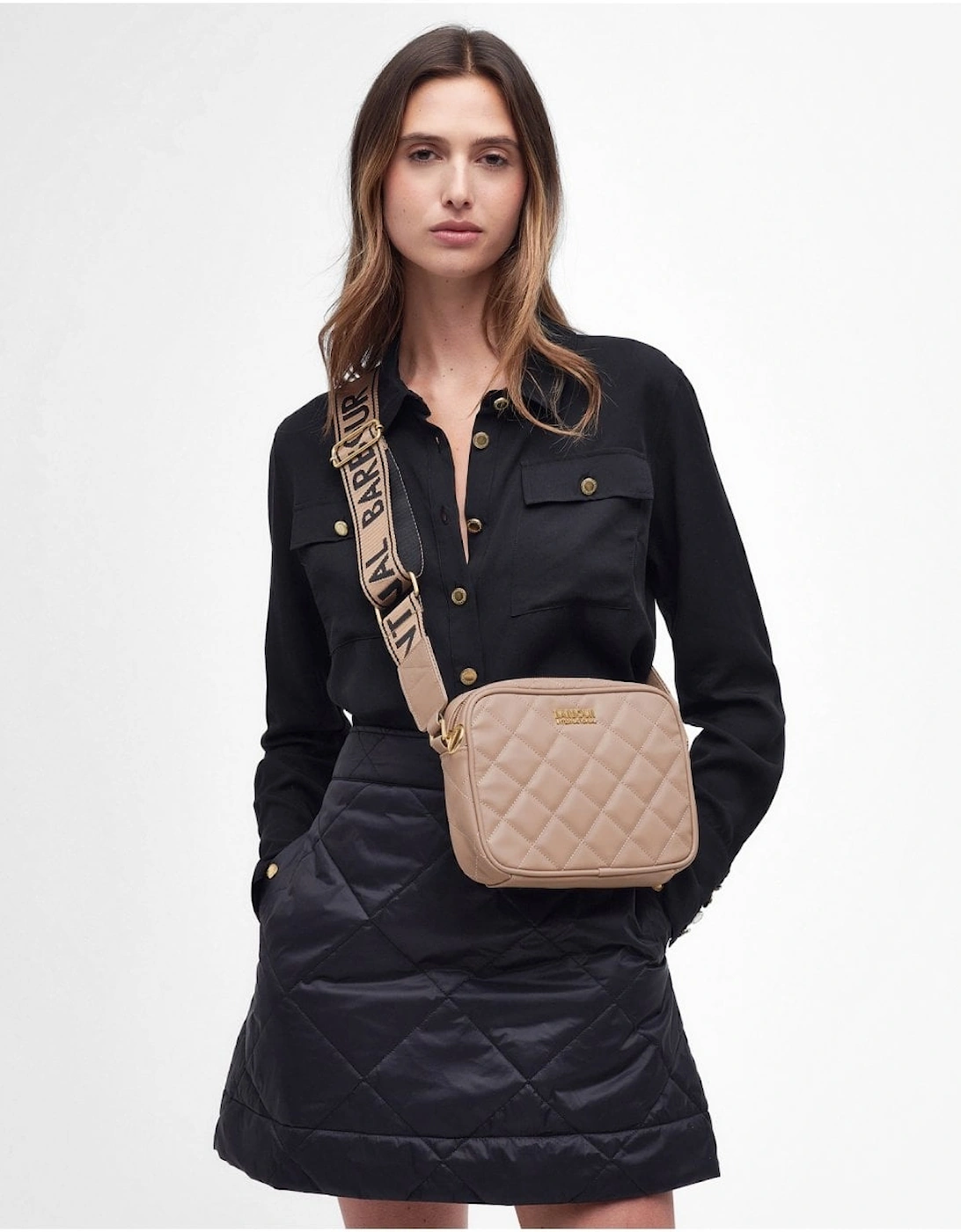 Quilted Sloane Womens Crossbody Bag, 10 of 9
