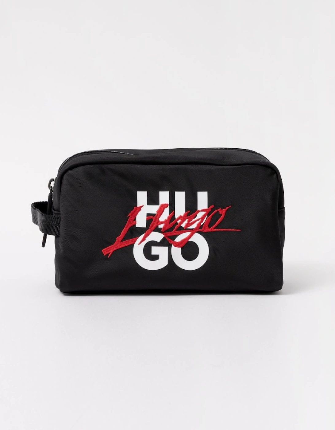 Men's HUGO Handwritten 2.0 Mens Washbag - Black - Size: ONE size