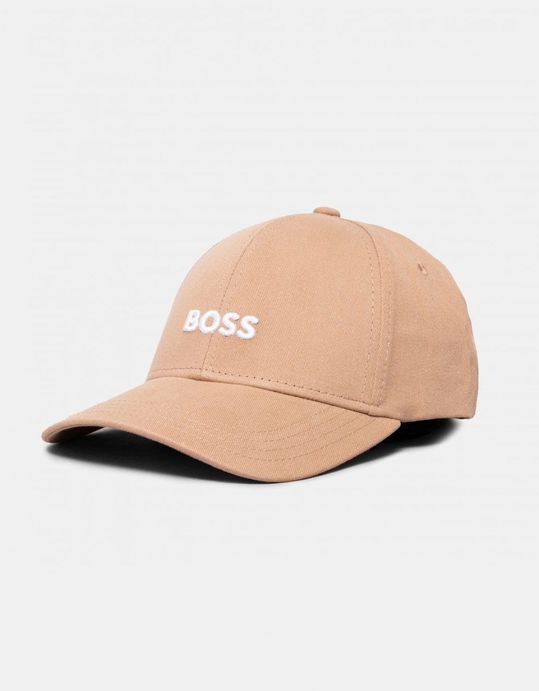 Men's BOSS Orange Zed Mens Cotton-Twill Six-Panel Cap with Embroidered Logo NOS - Medium Beige 260 - Tan - Size: ONE size