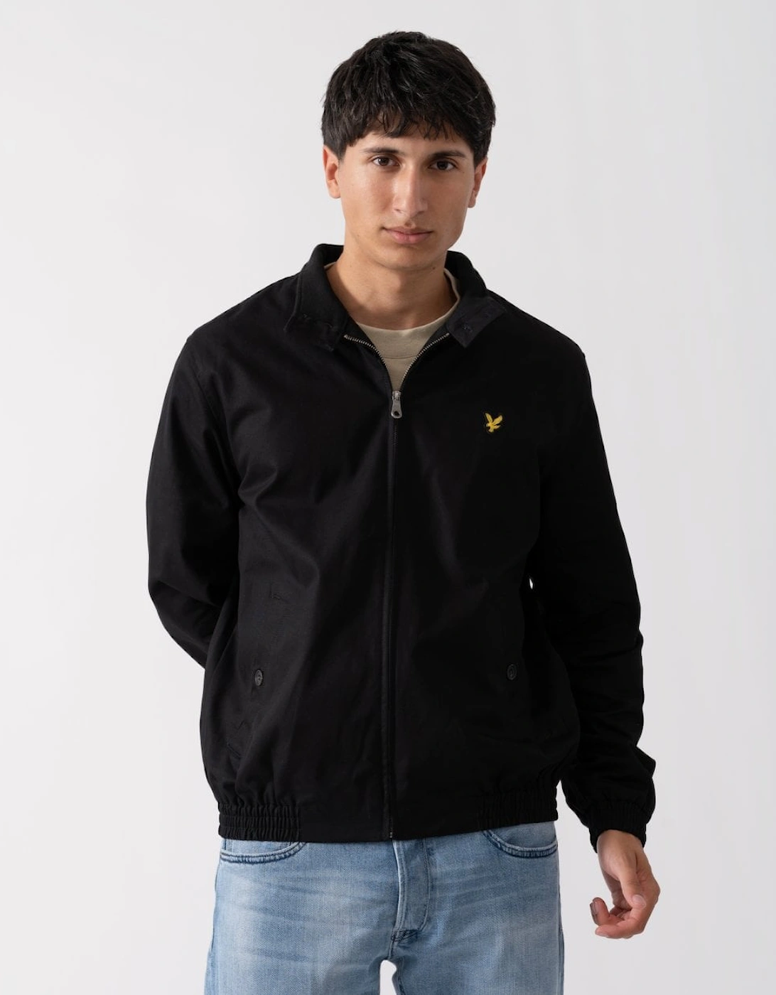 Men's Lyle & Scott Mens Harrington Bomber Jacket - Z865 Jet Black - Size: Regular/36