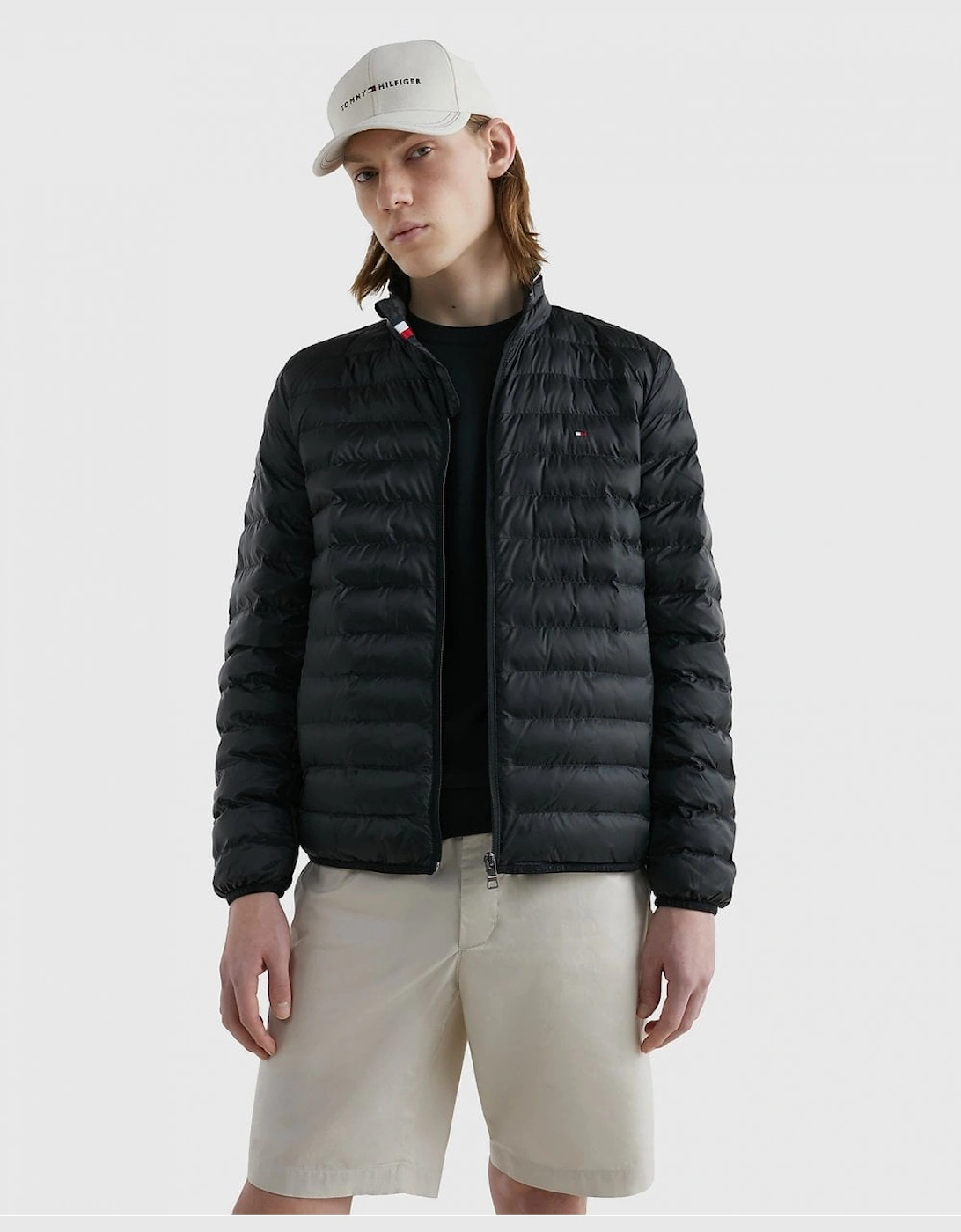 Tommy Hilfiger Men's Black Core Packable Circular Jacket - : 38/Regular M