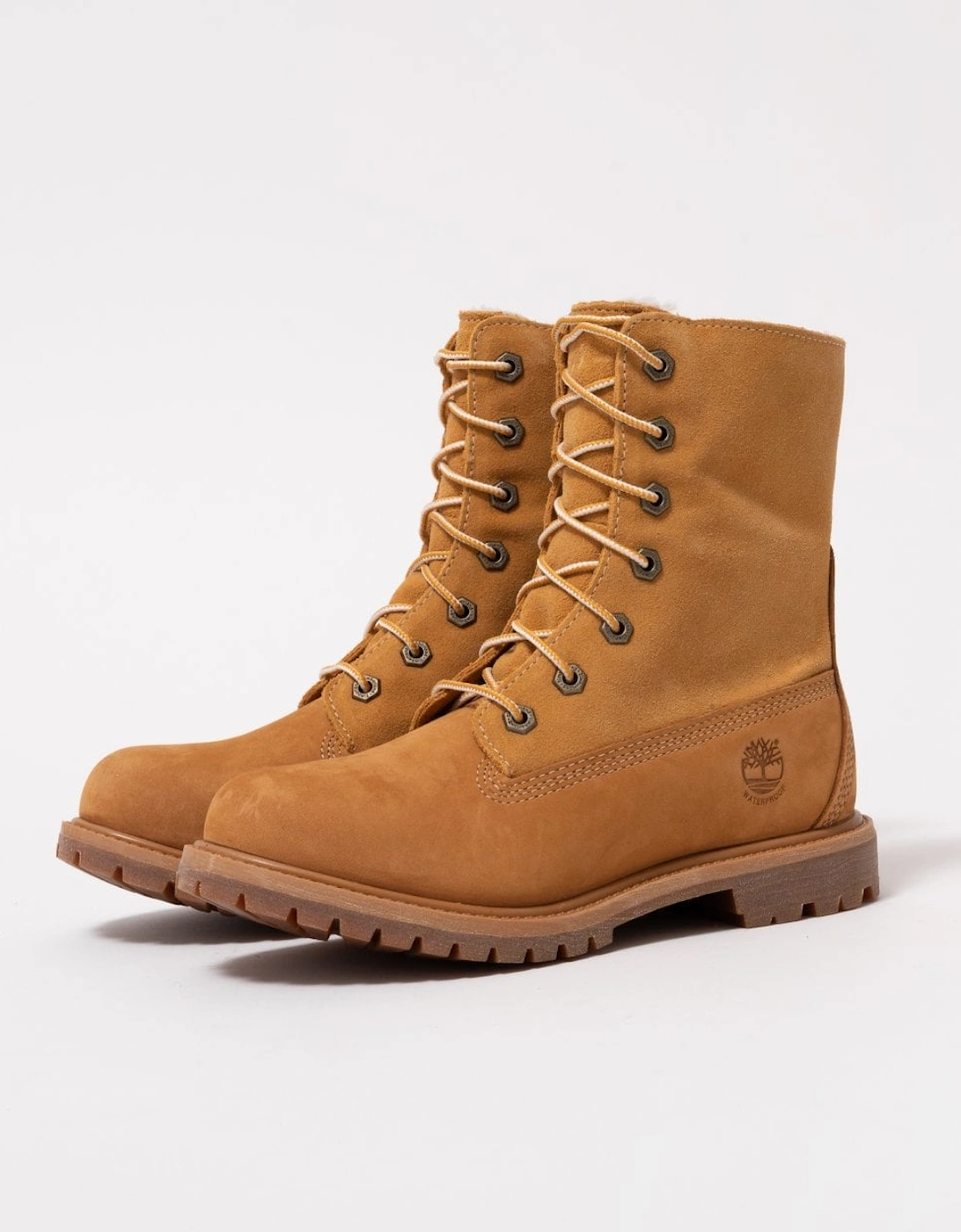 Women's Timberland TBL Authentics Mid Womens Warm Lined Waterproof Boots - Wheat - Brown - Size: 5