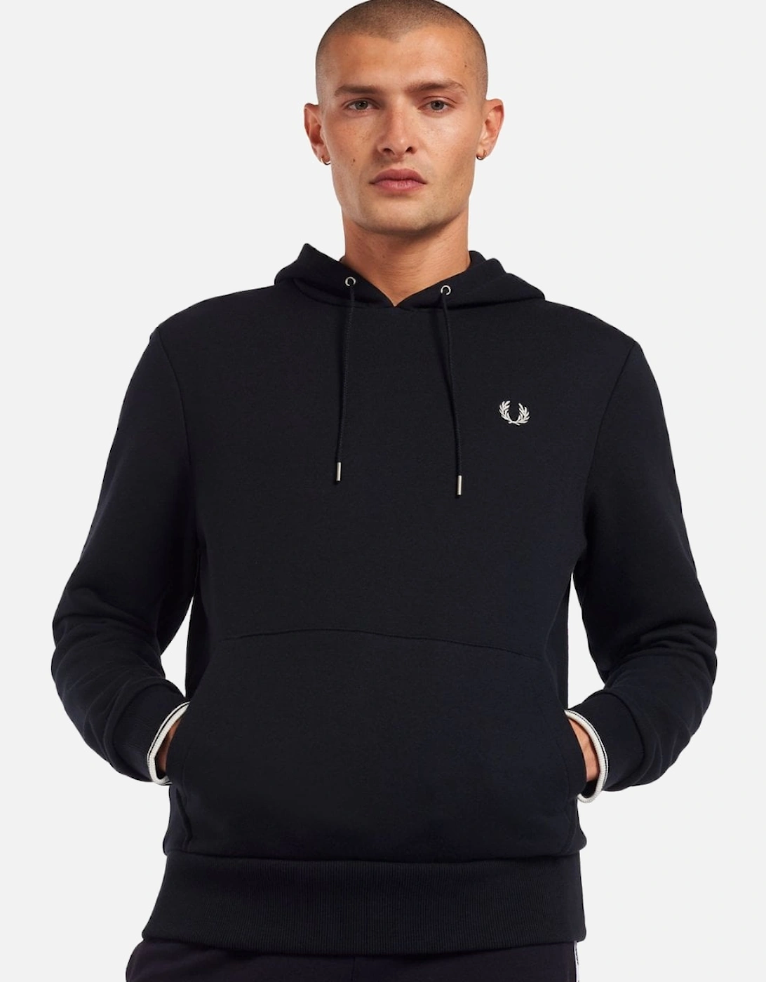 Mens Tipped Hooded Sweatshirt NOS, 4 of 3