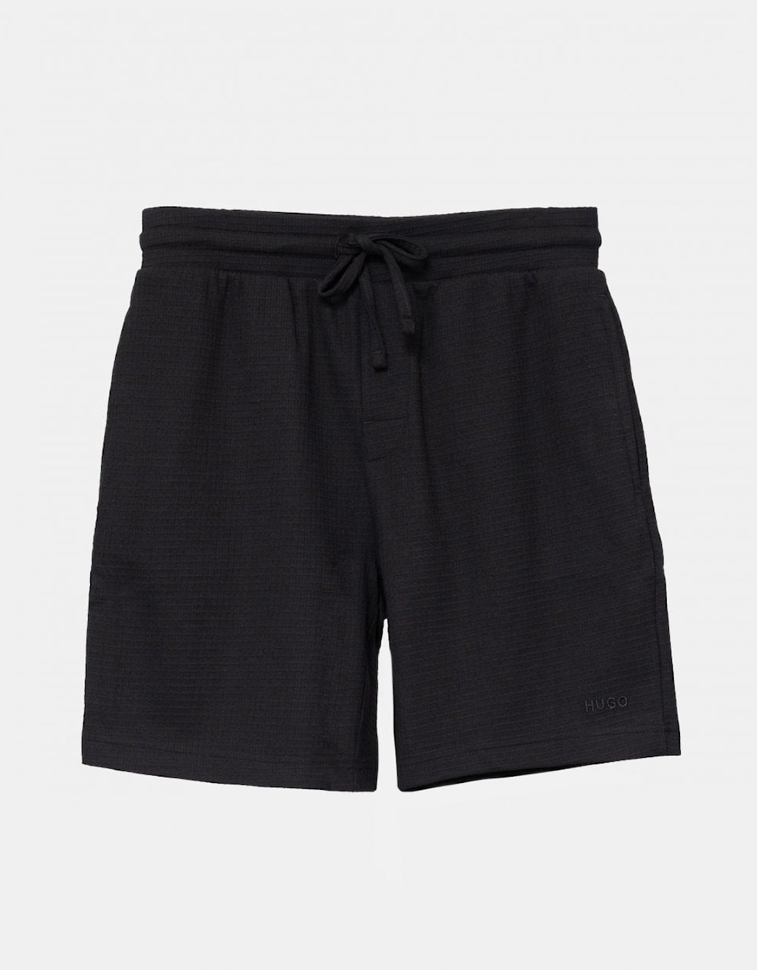 HUGO Austin Mens HUGO Austin Mens HUGO Austin Mens Waffle-Structured Pyjama Shorts with Embroidered Logo, 2 of 1