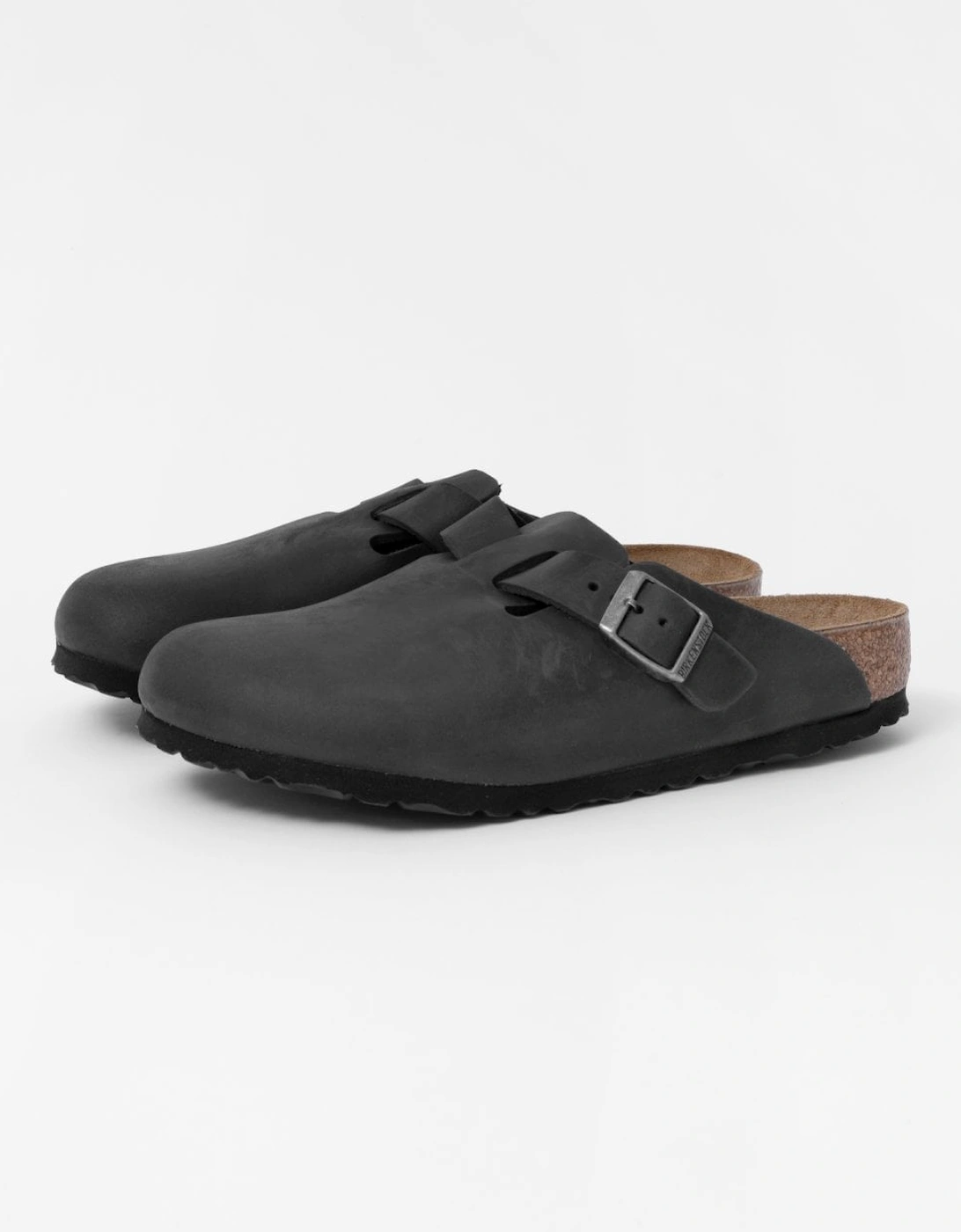Birkenstock Boston Women's Black Oiled Nubuck Leather Unisex Clogs  7.5 Size Uk7.5 Eu41 Regular