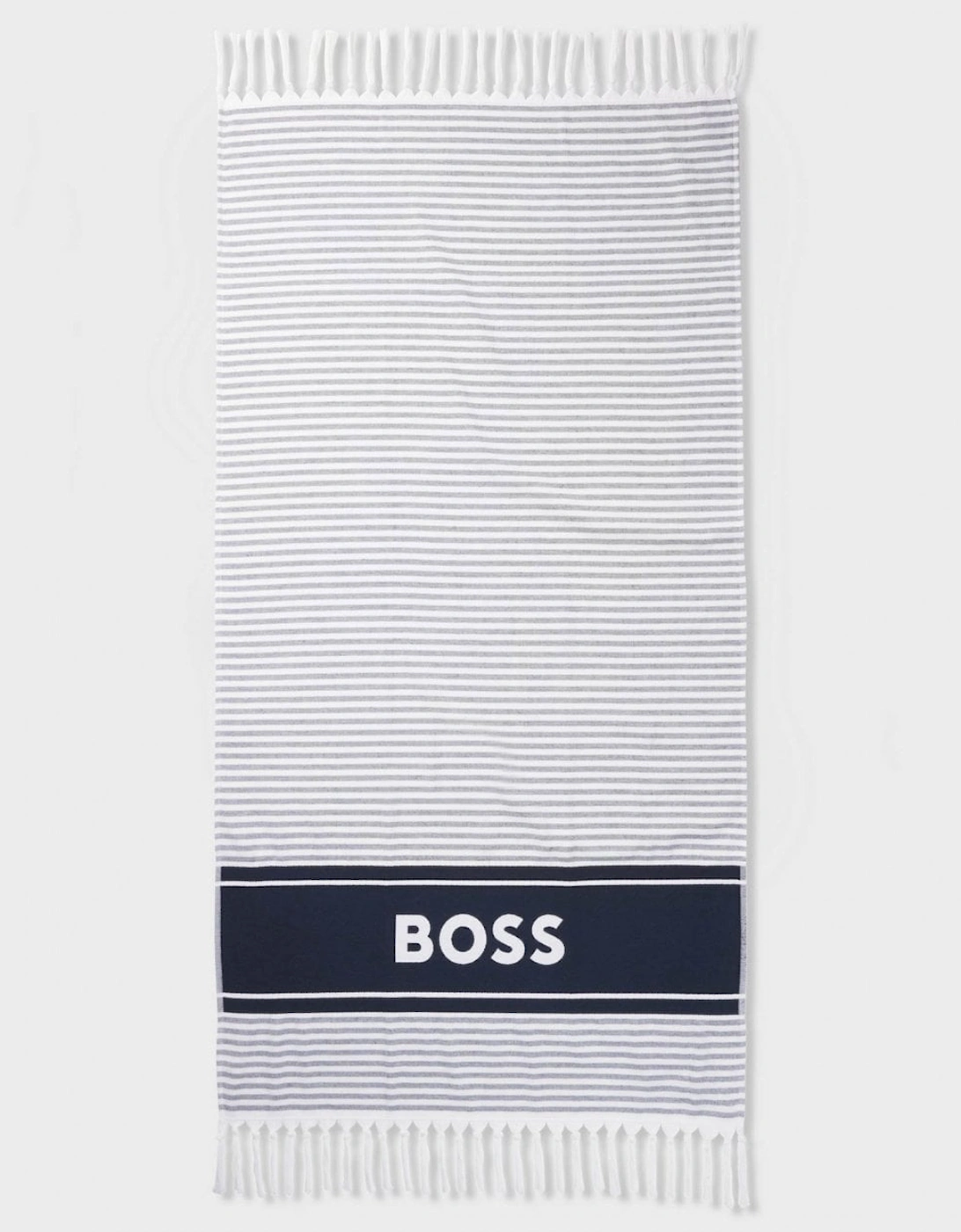 BOSS Orange Riviera Mens Striped Beach Towel, 4 of 3