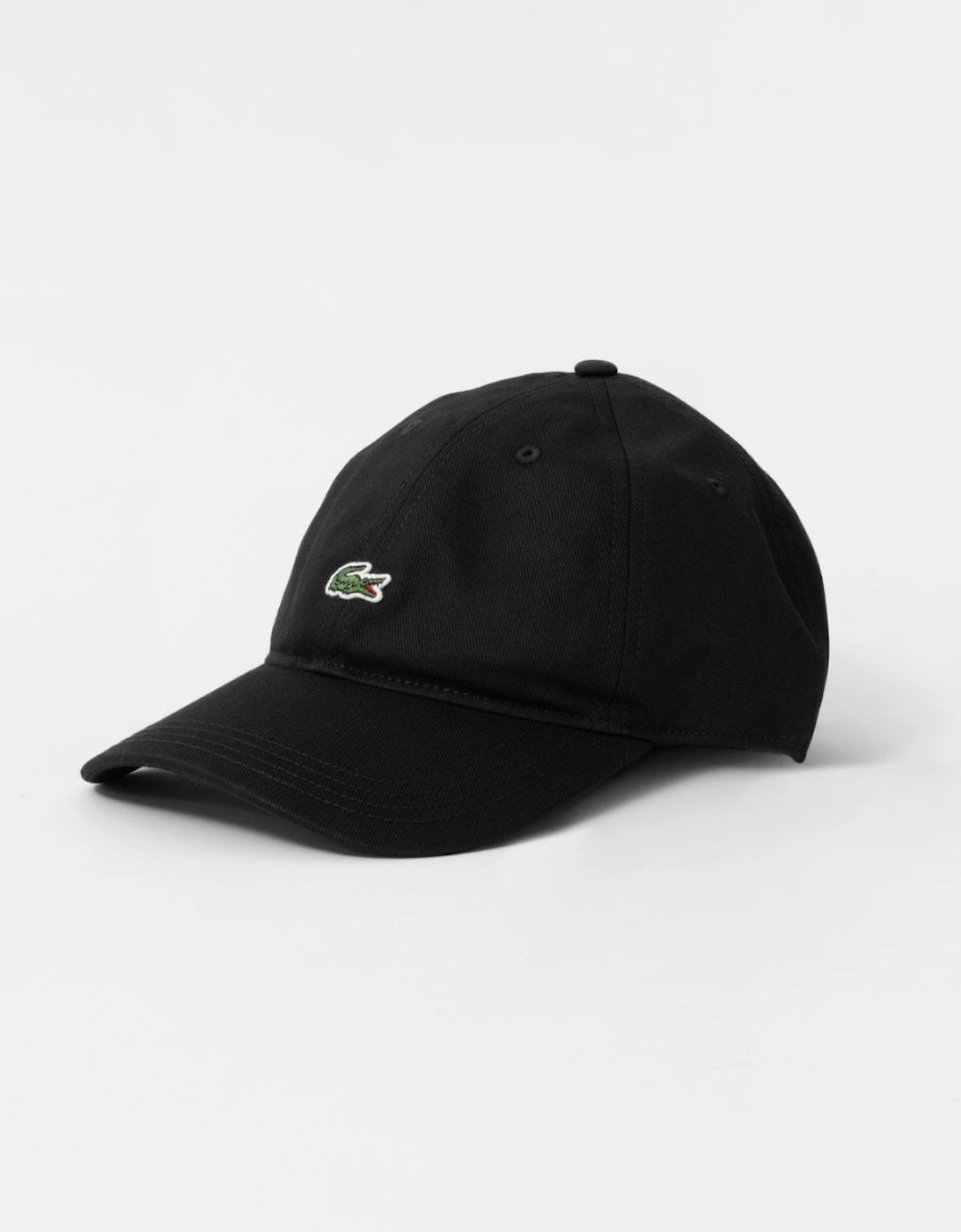 Lacoste Men's Black Organic Cotton Twill Cap - 031 - Size: One Size