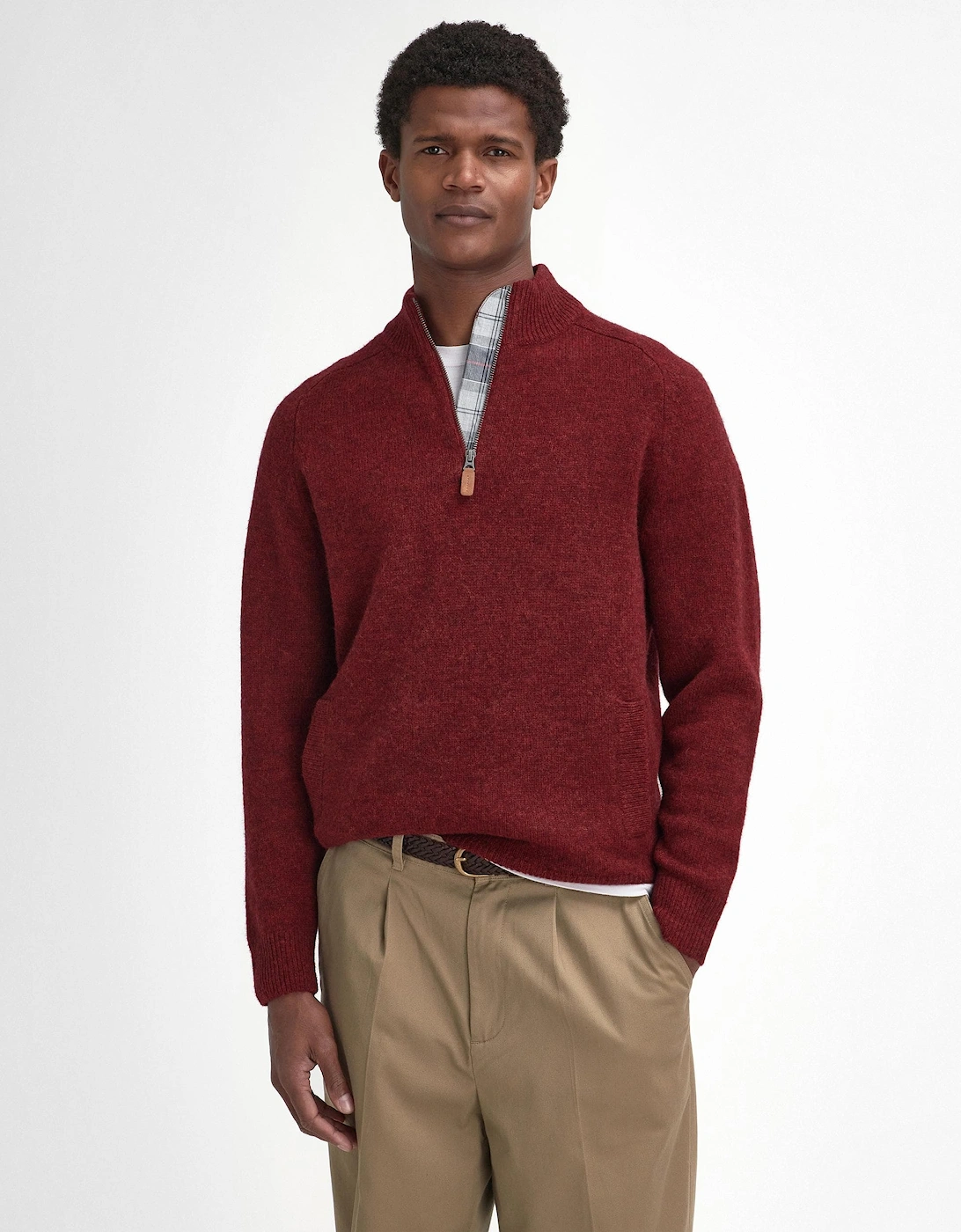 Talder Mens Half Zip Knitted Jumper, 10 of 9