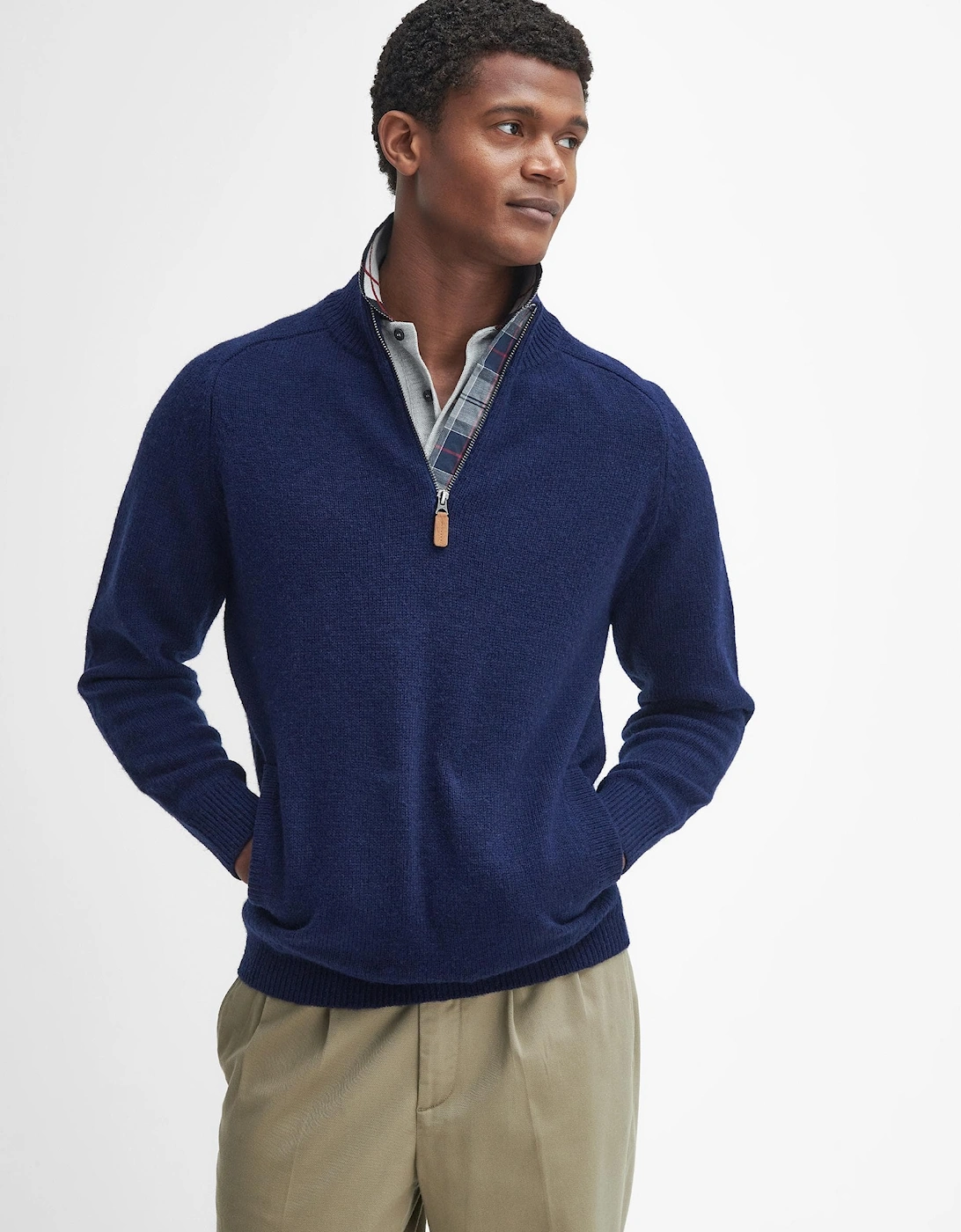 Talder Mens Half Zip Knitted Jumper, 8 of 7