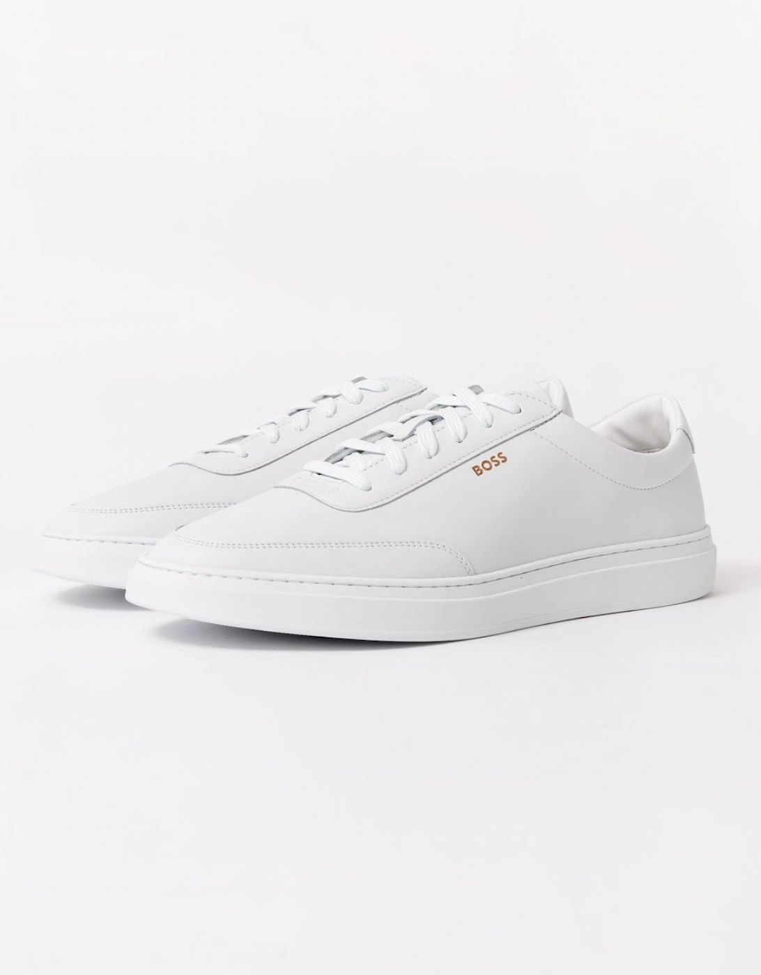 BOSS Orange Kieran Tenn Mens Leather Trainers 50536504, 6 of 5