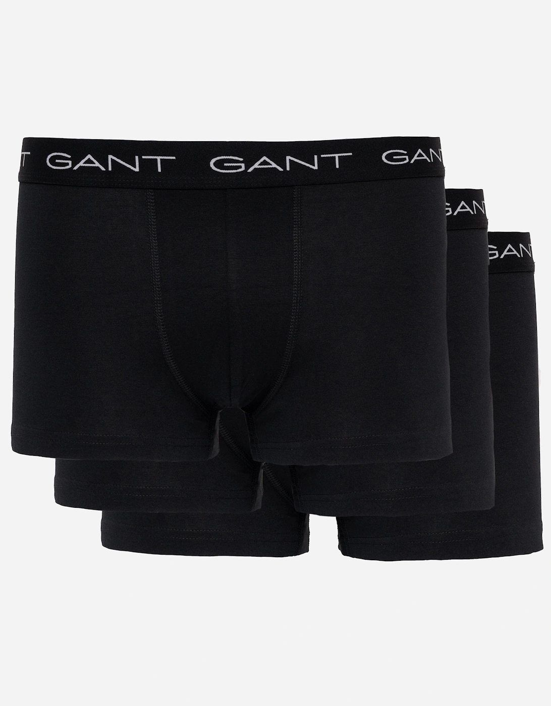 Gant Men's Black Slim Fit Cotton Jersey Trunks 3-Pack - 5  35/34/32 L