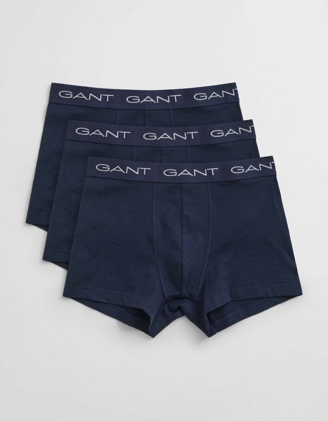 Gant Men's Navy Slim Fit Cotton Jersey Trunks 3-Pack - : 33/32/32 M