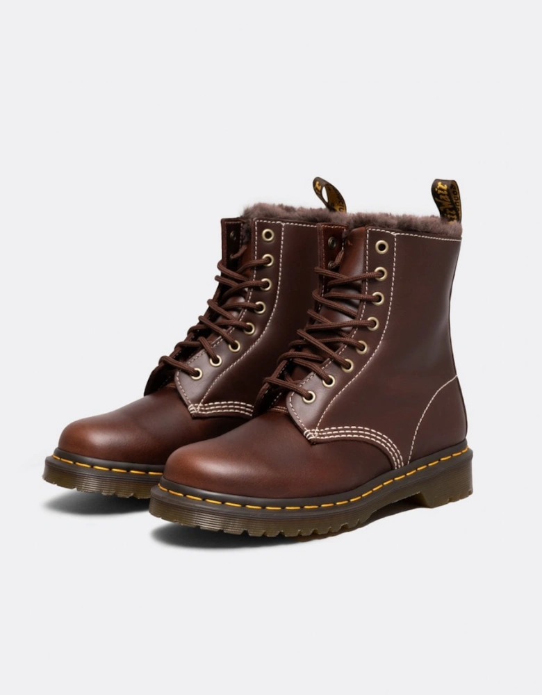 1460 Serena Pull Up Womens Faux Fur Lined Boots