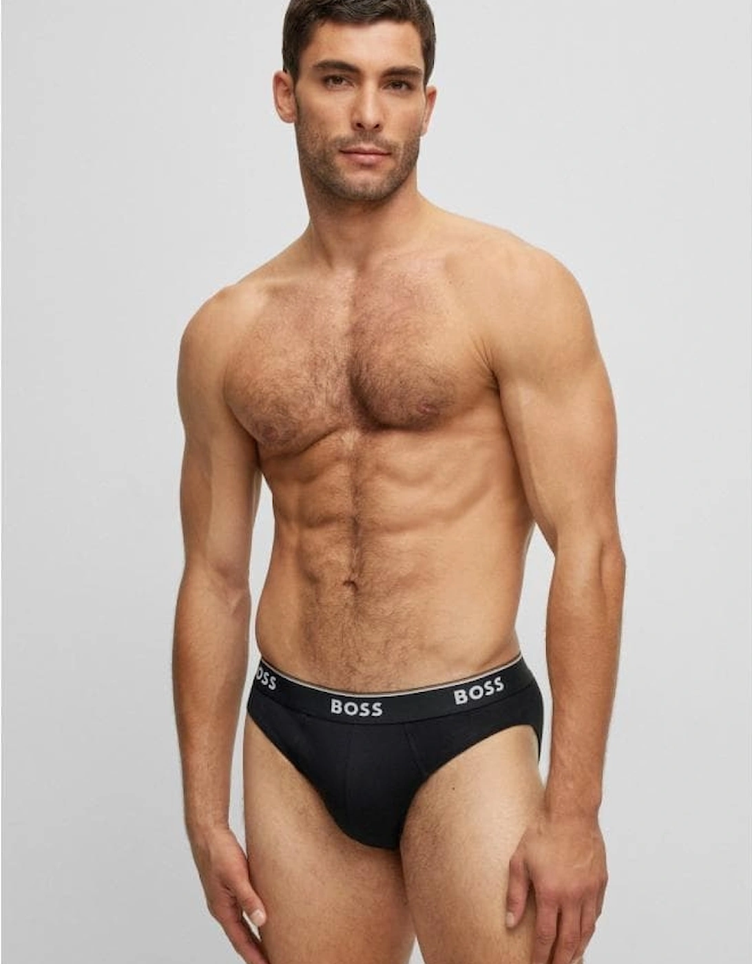 Hugo Boss Men's Black Boss Orange 3 Pack Power Briefs Nos - 001 - Size: 35/34/32/9.5/13/12.5/12/11.5/11/9/16/15.5/15/14.5/14/13.5/10.5/10