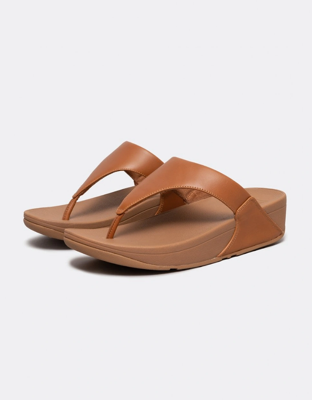 Lulu Leather Toepost Womens Flip-Flop, 7 of 6
