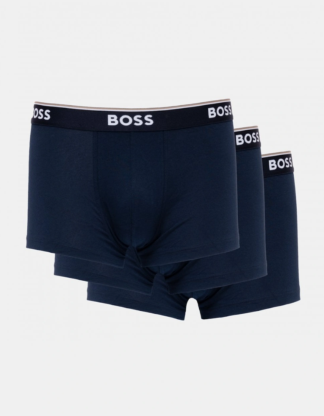 Hugo Boss Men's Navy Boss Orange 3 Pack Power Trunks Nos - Dark Blue 480  35/34/32 L