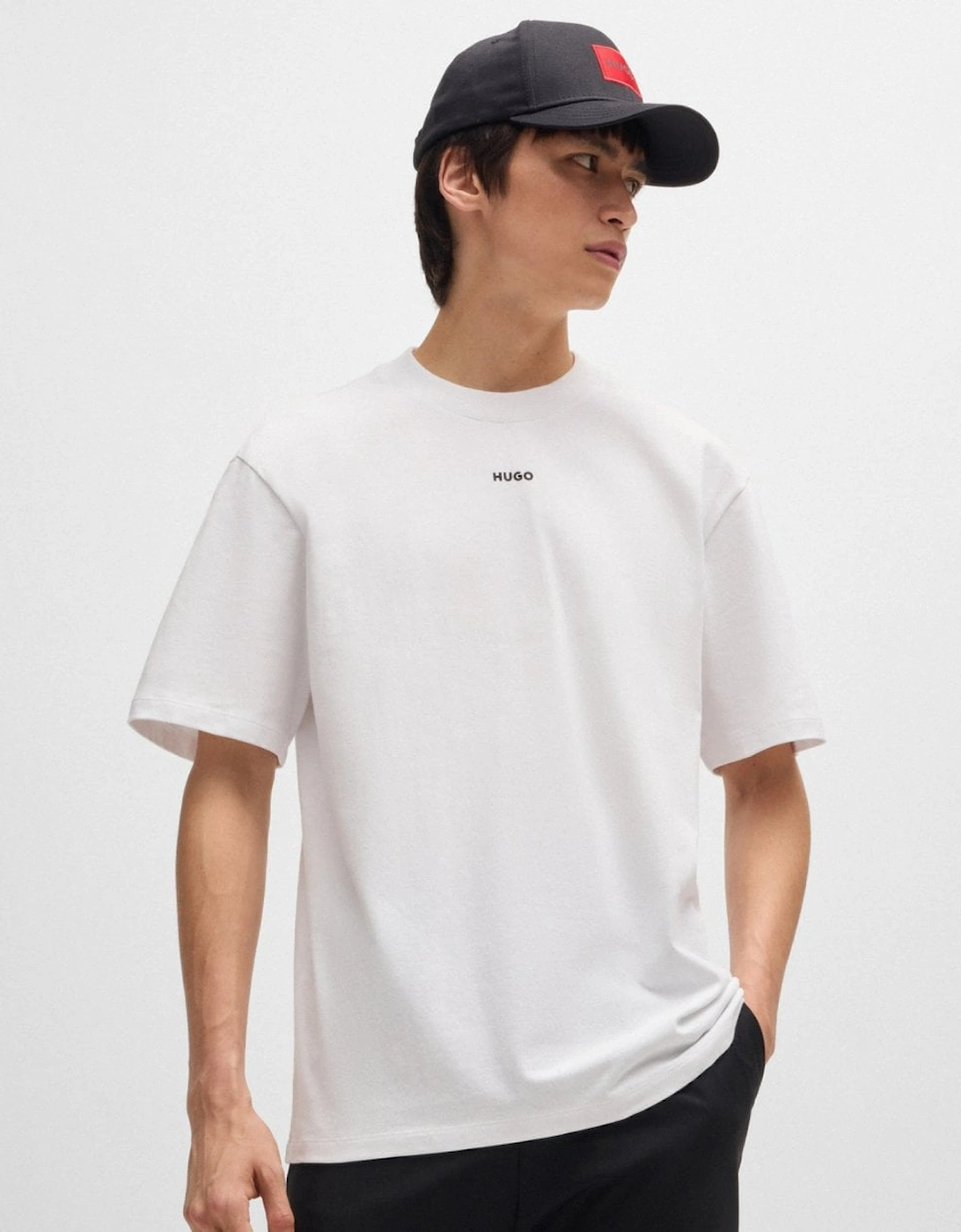 Hugo Boss Men's White Hugo Dapolino T-Shirt Nos - 100 - Size: 38