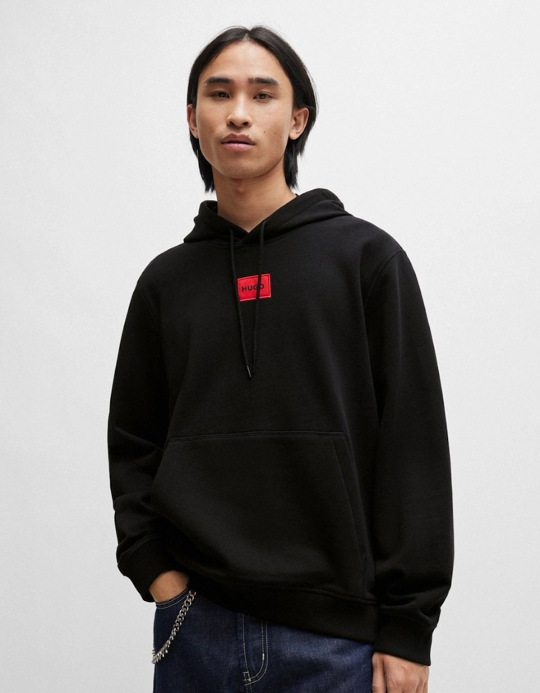 HUGO Daratschi214 Label Logo Mens Hoodie NOS, 5 of 4